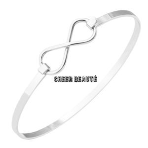 Sheer Stainless Steel Infinity Bracelet